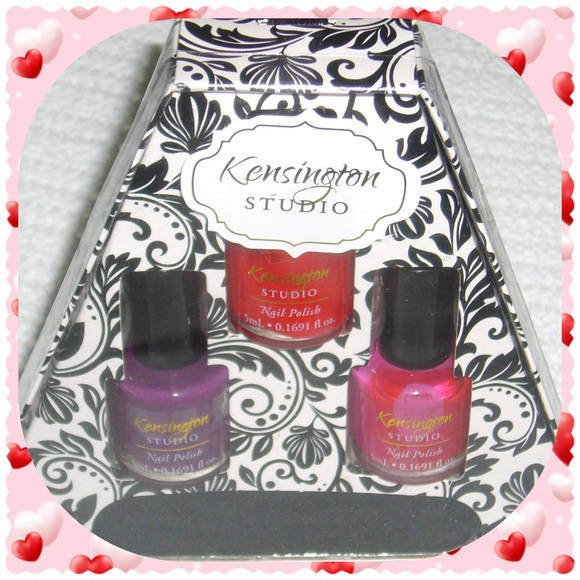 Kensington Studio Nail Polish Trio with Bonus File - Picture 1 of 2